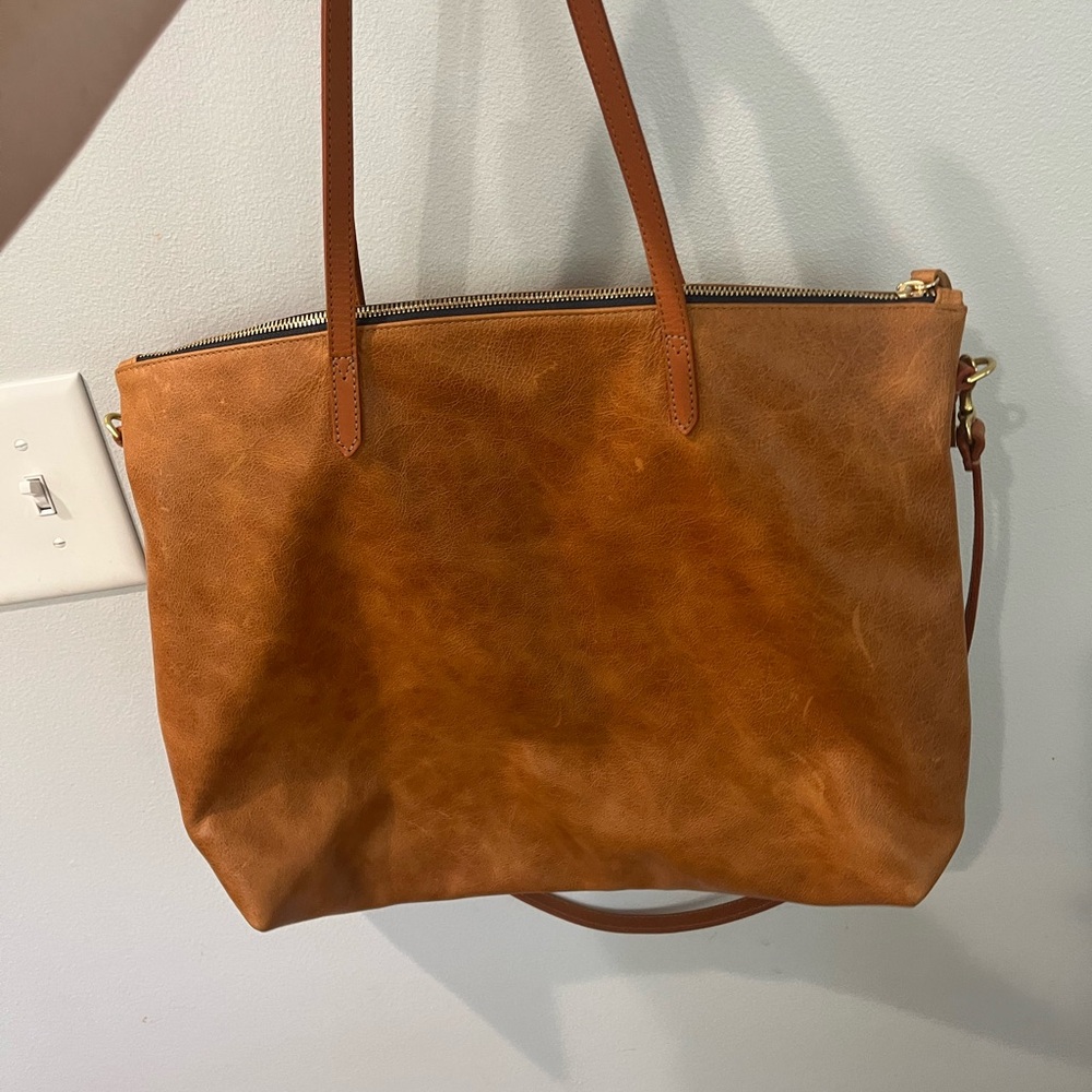 K. Slade American Made Leather Carryall Tote - Picture 10 of 16